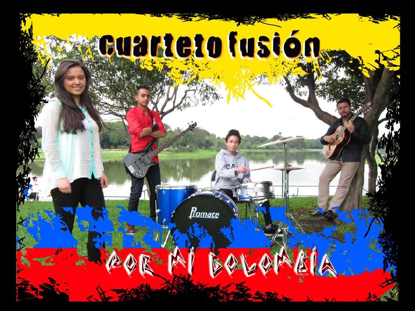 Álbum "Por mi Colombia" Primera producción discográfica de Cuarteto Fusión. 